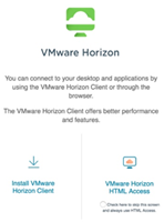 VMware client or HTML image