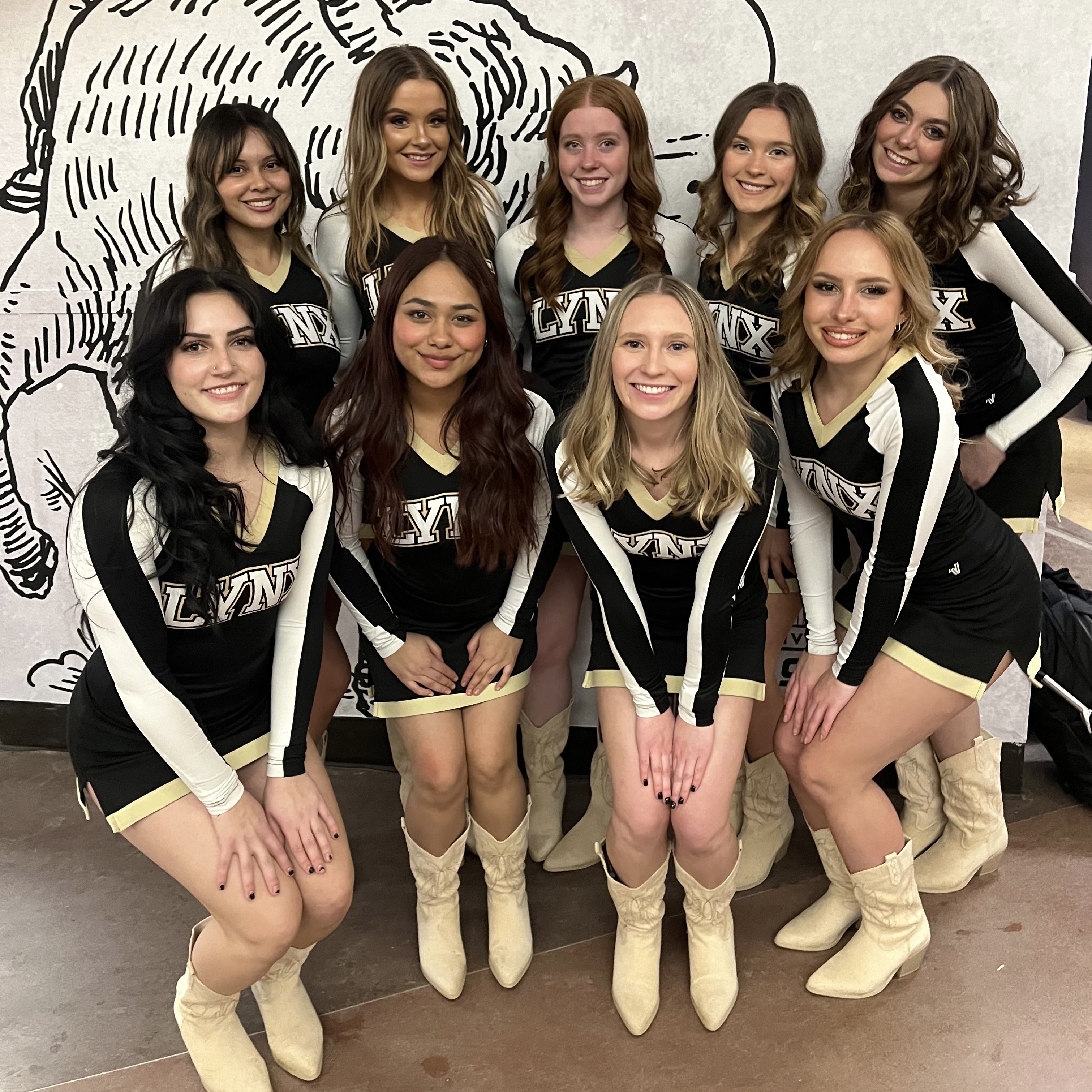 CU Denver Cheer Team at the Rodeo
