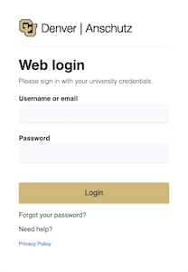 screenshot of ucdaccess login page 
