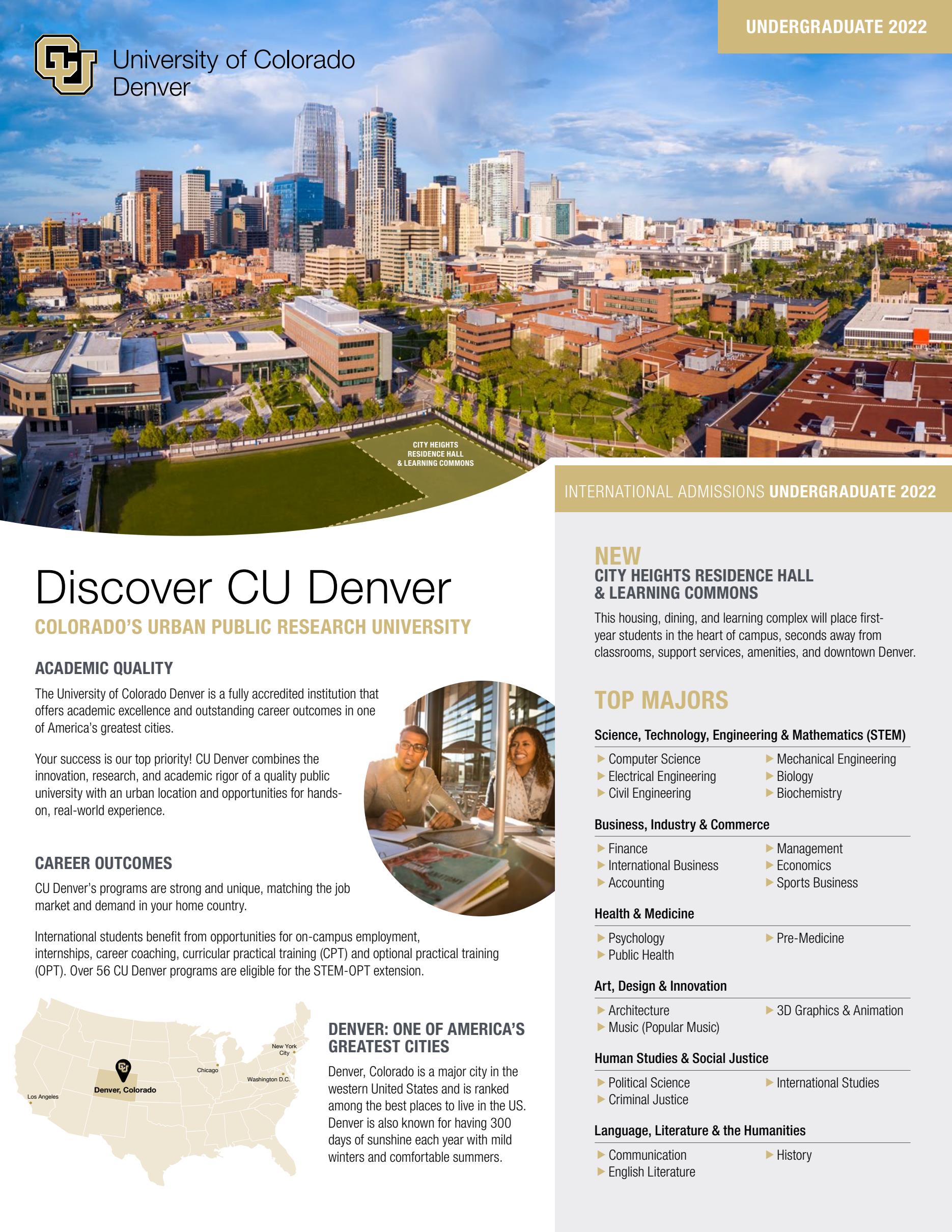 Discover CU Denver (Undergraduate Studies)