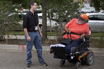 a masters student gets to know a power wheelchair user