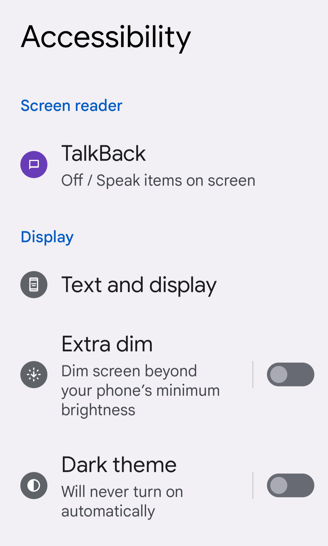 android accessibility menu