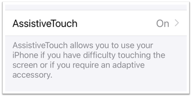 assistive touch settings