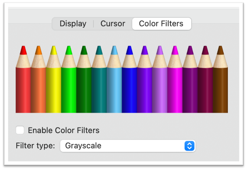 Color Filter Adjustment