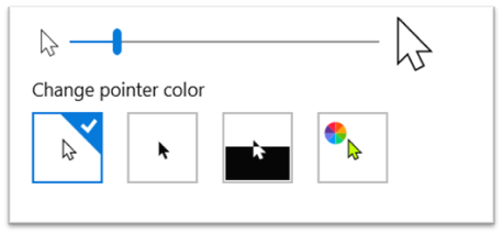 pointer color options