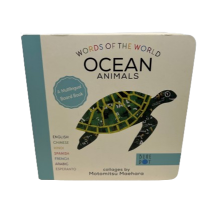 palabras del libro de cartón “World Ocean Animals” (Animales de los océanos del mundo)