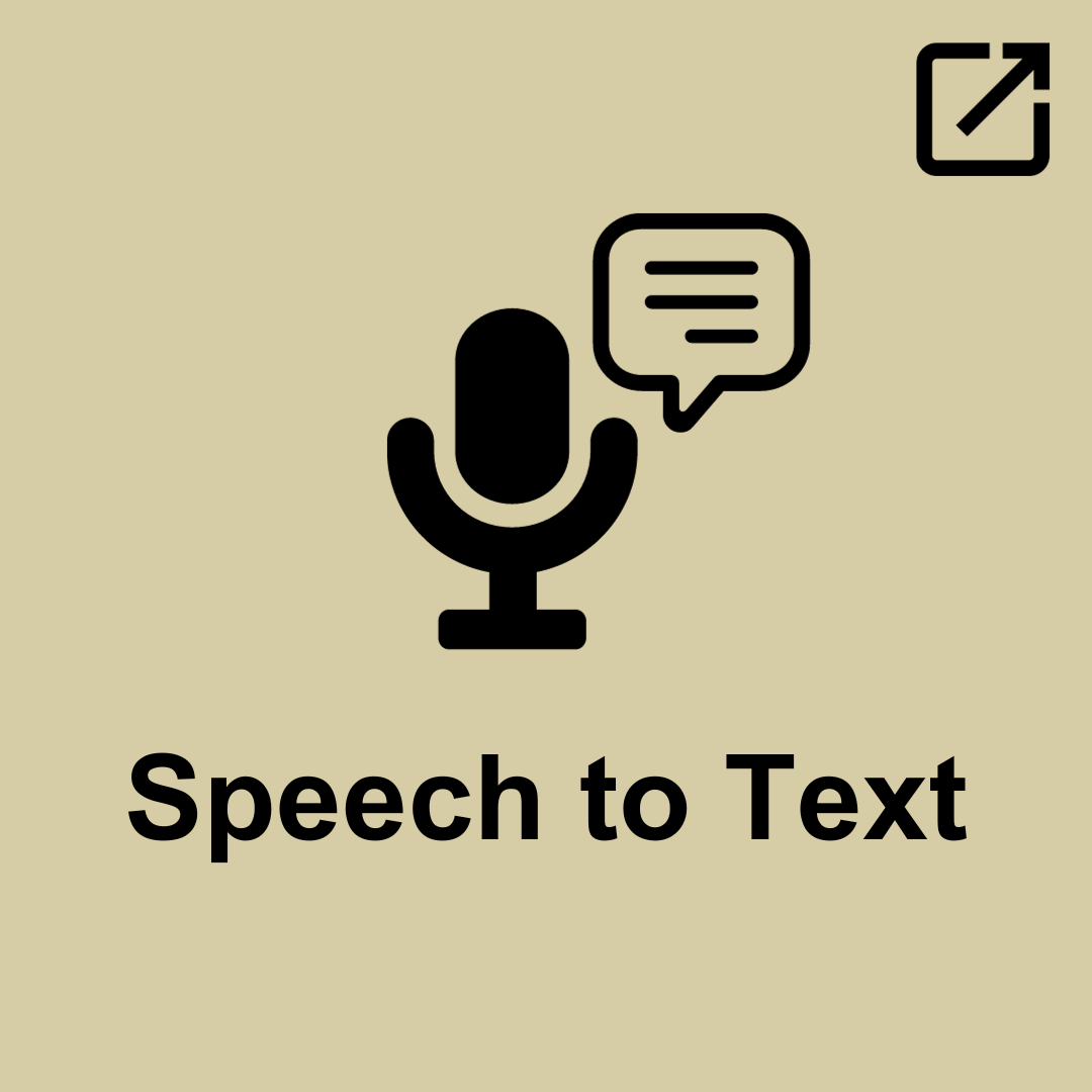 Link to speech to text document (opens in a new tab)