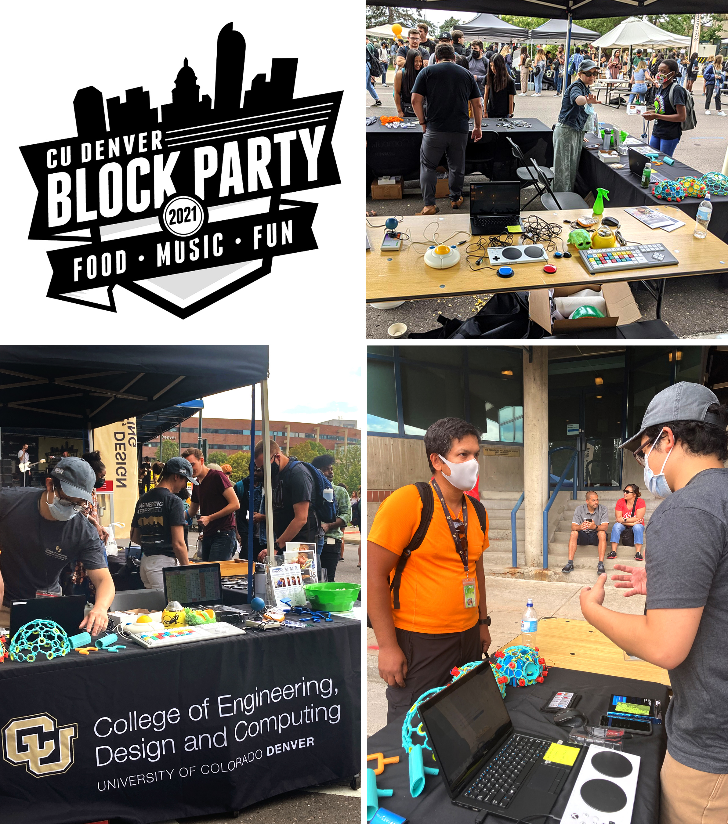 An image of the CIDE table at the 2021 CU Denver Block Party