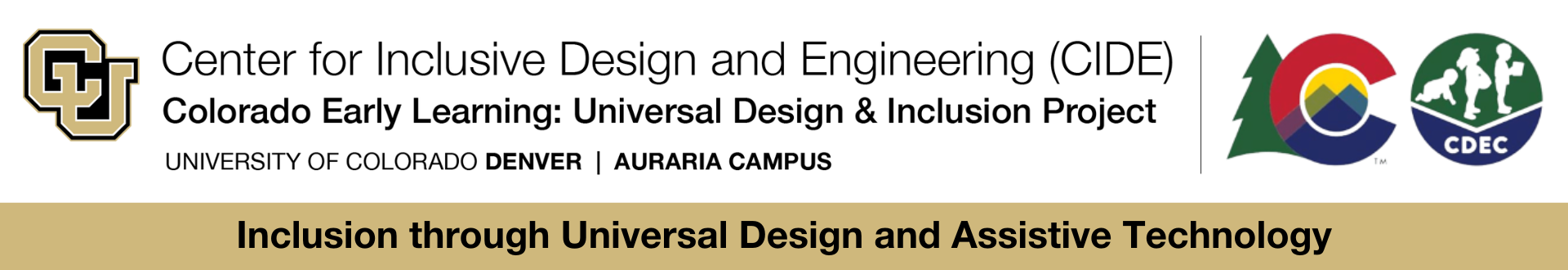 Colorado Early Learning: Universal Design & Inclusion Project